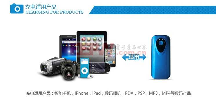 帶移動電源的藍牙拍照器解決方案
